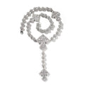 Icy Cross Baguette Chain